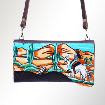 American Darling Small Crossbody Full Grain Genuine Leather Western Women Bag Handbag Purse | for Cute